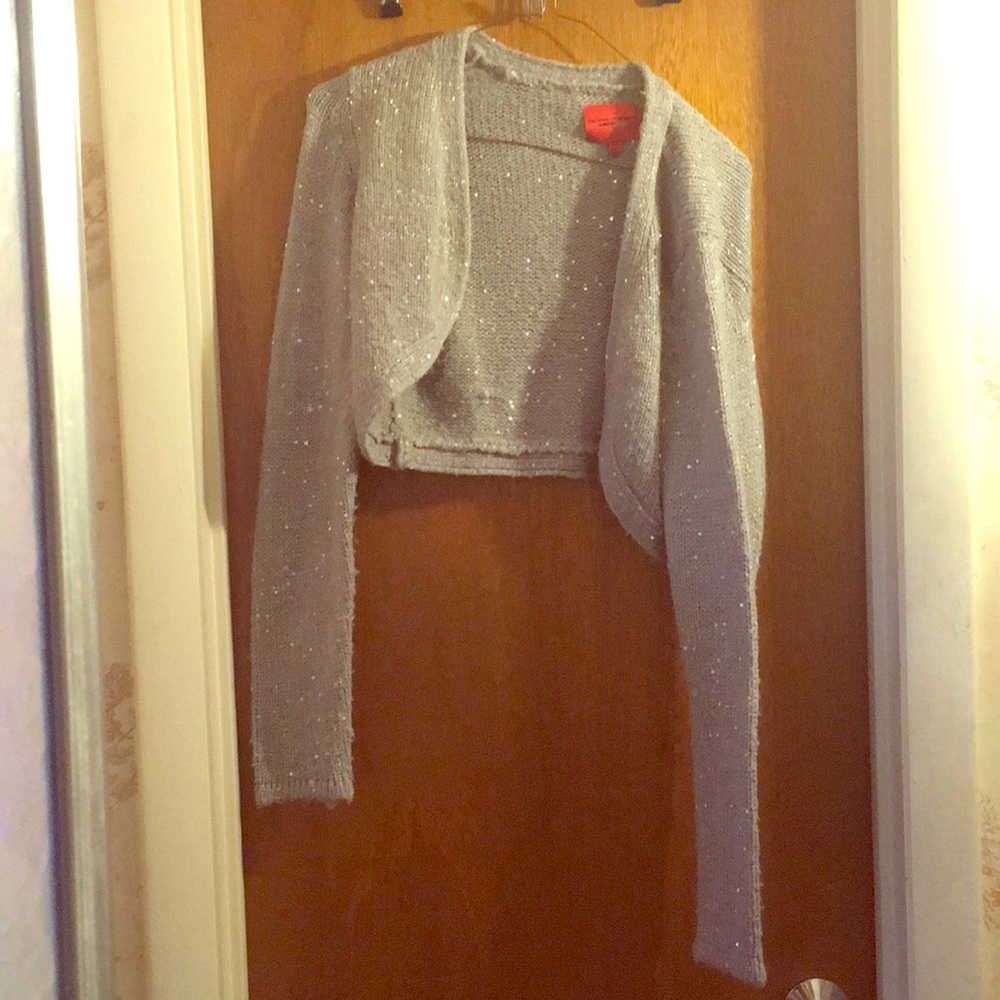 Grey Sequence Cardigan
